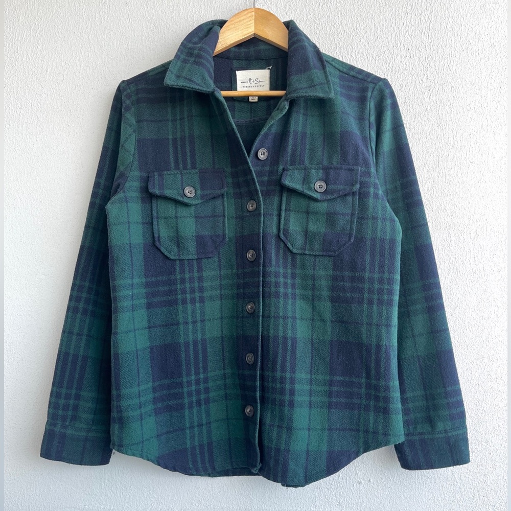 Thread & Supply | Blue Plaid Shacket